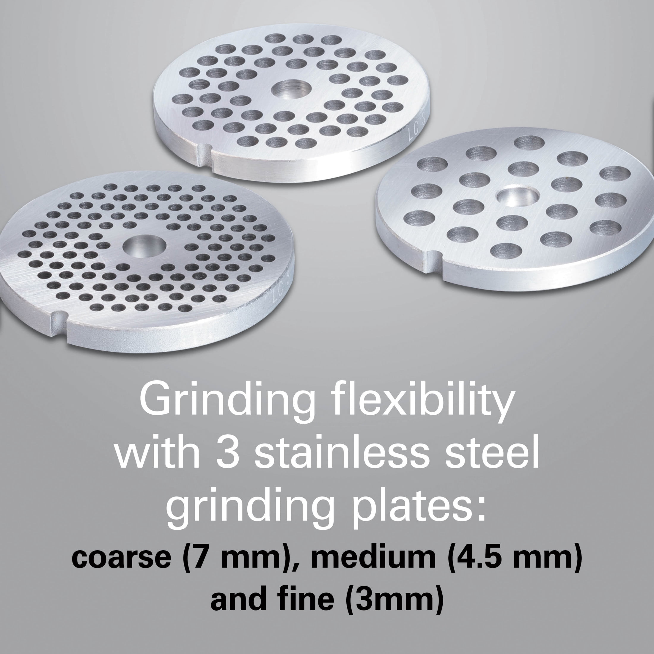 Hamilton Beach Professional Stand Mixer Specialty Attachment, All-Metal Meat and Food Grinder Attachment Set