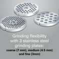 thumbnail image 4 of Hamilton Beach Professional Stand Mixer Specialty Attachment, All-Metal Meat and Food Grinder Attachment Set, 4 of 7