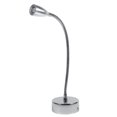 thumbnail image 1 of Lámpara de pared LED plateada, cuello de cisne flexible, luz de lectura para mesita de noche, blanco frío (tipo 1), 1 of 3