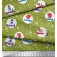 thumbnail image 3 of Soimoi Poly Georgette Fabric Gift Box,Car & Santa Christmas Print Fabric by The Yard 52 Inch Wide, 3 of 3