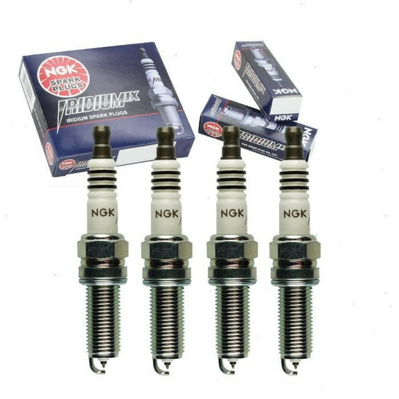 4 pc NGK Iridium IX Spark Plugs compatible with Kia Forte 1.8L 2.0L L4 2014-2017