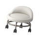 thumbnail image 5 of Taburete con Asiento de Ruedas, Taburete con Ruedas Bajas, Ruedas Giratorias 360, Taburetes Escalonados para El Hogar, Fitness, Yoga, Ejercicios de Ro blanco Sunnimix Taburetes bajos con ruedas, 5 of 8