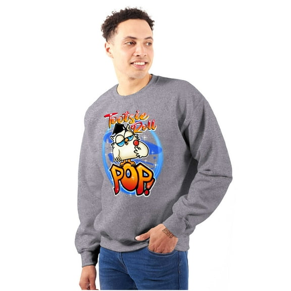 Airbrushed Tootsie Roll Pop Mascot Unisex Plus Size Sweatshirt Brisco Brands 2X