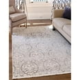 thumbnail image 2 of Unique Loom 3131311 7 x 10 ft. Tyche New Classical Rectangular Rug, Gray, 2 of 2