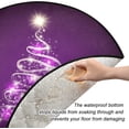 thumbnail image 2 of Coolnut Christmas Christmas Tree Mat Round Christmas Tree Stand Mat Decoration for Holiday Party Home Christmas Day Ornaments Floor Door, 28.3", 2 of 6
