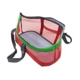 thumbnail image 1 of Bolsa de transporte para mascotas perfecl plegable transpirable viaje portátil lado suave malla comp rojo verde, 1 of 8