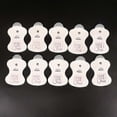 thumbnail image 1 of 10 electrode replacement pads for Omron Elepuls L massagers White onesie, 1 of 4