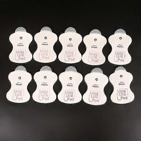 10 electrode replacement pads for Omron Elepuls L massagers White onesie