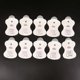 thumbnail image 1 of 10 electrode replacement pads for Omron Elepuls L massagers White onesie, 1 of 4