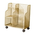 thumbnail image 4 of Carrito de almacenamiento con ruedas para colchonetas de espuma Oro, 4 of 8