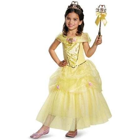 beauty and the beast girls belle deluxe costume