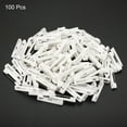 thumbnail image 3 of Uxcell 100Pcs Safety Bar Pins 31mm Brooch Clasp Pin Backs for ID Badges Name Cards Tags DIY Craft, White, 3 of 5