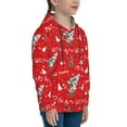 thumbnail image 3 of Lsque Christmas Deer 1 Patten Youth Hoodie Sweatshirt Pullover with Kangaroo Pocket Boys and Girls Hoodie Warm Hoodie for Kids-Medium, 3 of 6