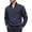 Navy, variant on asjyhkr Golf Sweatshirts for Men Textured Quarter -Zip Casual Biker Fall Winter Warm Stand Collar Classic Pullover(X-Large,White)
