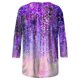 thumbnail image 3 of ICHUANYI Clearance Fashion Woman Round Neck 3/4Sleeve T-Shirt Printing Blouse Tops Sweatshirt(Purple, XL) ICHUANYI WER2023080711583, 3 of 4