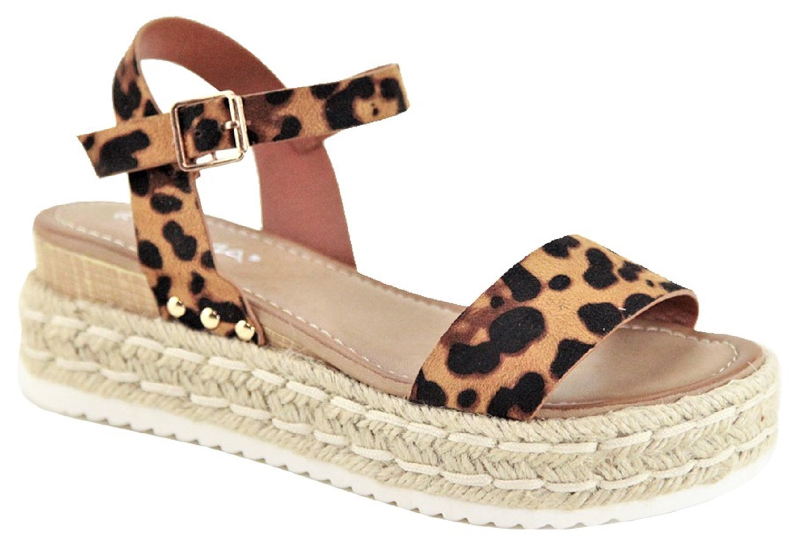 walmart leopard sandals