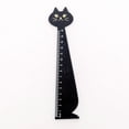 thumbnail image 1 of Clearance! beishanbush Measuring Tool Ruler Wood Ruler Tool Ruler Student Ruler Creative Cat Styling and Useful for Kids Children Girls One Size Black, 1 of 4