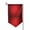 Sharp Corner, variant on Red Damask Garden Flag Vertical Double Sided Yard Outdoor Decoration 12.5 x 18 Inch Square