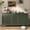 Retro 4 Door-Green, variant on ANPOO Green 65" Retro Sideboard Buffet Cabinet with Storage, Paint Cabinet Wood Carving Design Brass Carved Handles Solid Wood Gourd Legs Vintage Style