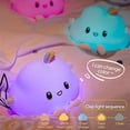 thumbnail image 4 of Luz nocturna LED de nube para niños, luz de silicona suave para dormitorio infantil, luz colorida para dormir con sensor táctil y control remoto, 4 of 5