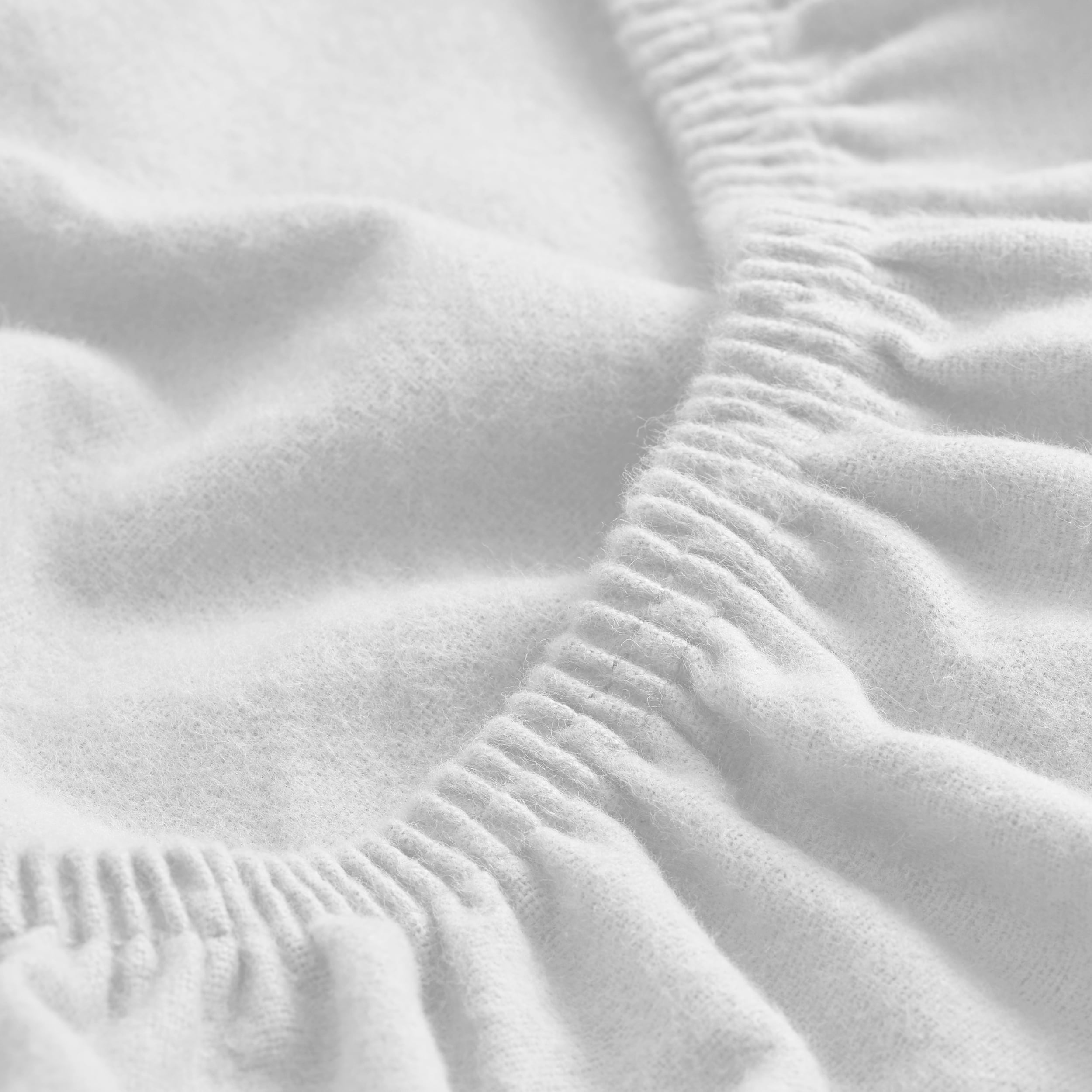 Bare Home 100% Cotton Flannel Deep Pocket 4-Piece Sheet Set with 2 Bonus Pillowcases (Full, White)