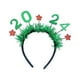 thumbnail image 2 of Diadema de Año Nuevo 2024 para mujer, accesorio para la cabeza para fiestas de cumpleaños de Halloween. Verde, 2 of 9