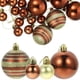 thumbnail image 2 of Xmas Party Supplies Christmas Ball Ornaments Party Decorative Xmas Tree Ornament Hanging Plastic Brown 40Pcs, 2 of 4