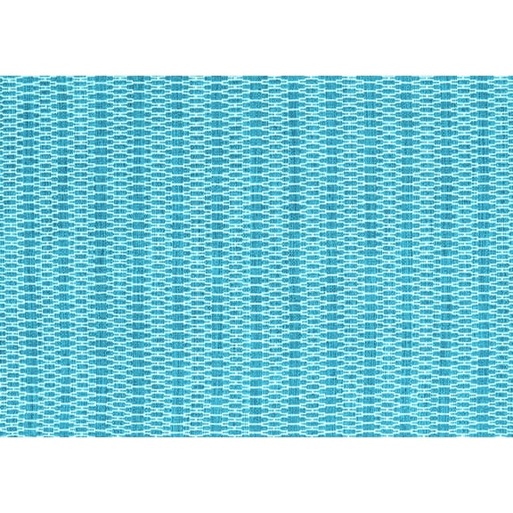 Ahgly Company Indoor Rectangle Abstract Light Blue Contemporary Area Rugs, 4' x 6'