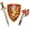 Red, variant on Liontouch - Noble Knight Foam Swords & Shields For 2 Kids With Axes, Age 3+