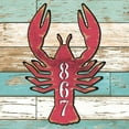 thumbnail image 4 of Lobster Coastal Wooden House Number Sign by G. DeBrekht | Coastal Sea-Life D�cor - MA985382, 4 of 7