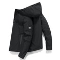 thumbnail image 2 of Xmyrz Jackets For Men Winter Handsome Zipper Relaxed Fit Long Sleeve Large Size Hooded Men'S Coats Outerwear Jacket, 2 of 7