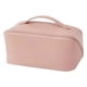 thumbnail image 5 of Wosthever Cosmetic Storage Bag PU Leather Large Pouch Women Organizing Travel Toiletries Pocket Makeup Tote Capacity with Zipper Rosado 2Conjunto, 5 of 6