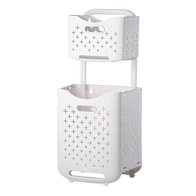 Laundry Hamper, Space Saving Sturdy Portable Foldable Laundry Basket Large Capacity For Dormitory