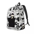 thumbnail image 4 of Mochila para adolescentes de Anime Satoru Gojo ligera para trabajo escolar bonita mochila japonesa para hombres y mujeres bolso de hombro universitario, 4 of 5