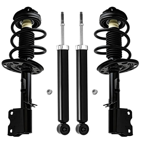 Detroit Axle - Front Struts & Coil Springs Rear Shock Absorbers Replacement for 2009-2013 Nissan Murano - 4pc Set