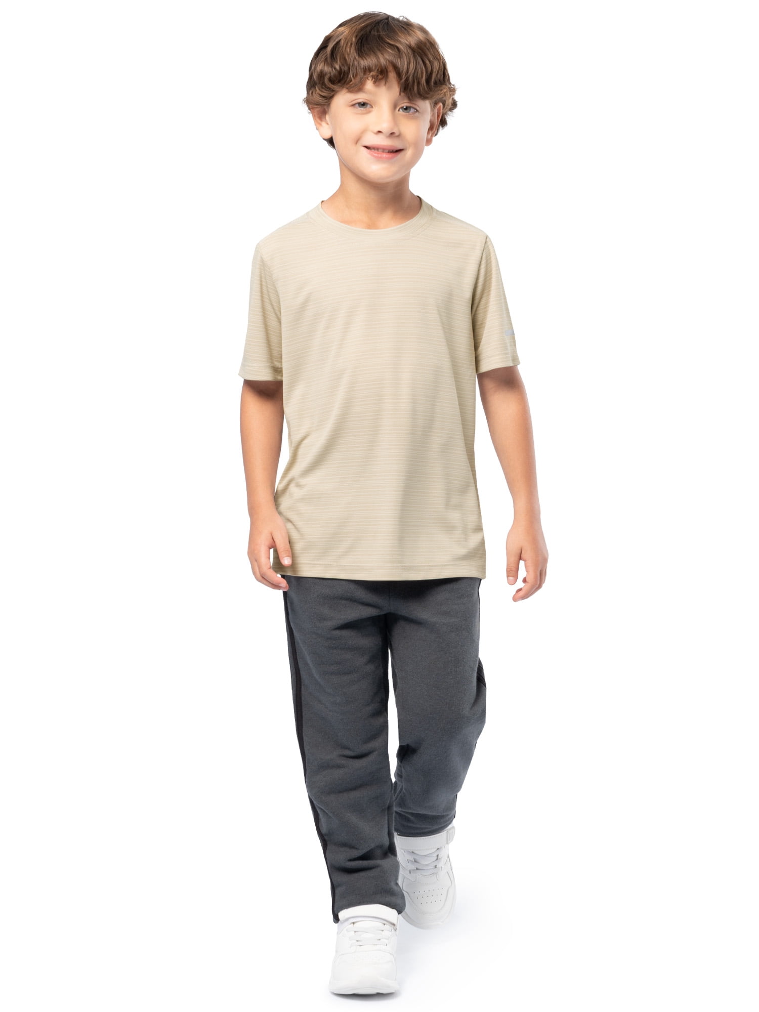 Athletic Works Boy's Active Short Sleeve T-shirt 2-Pack, Sizes 4/5-18