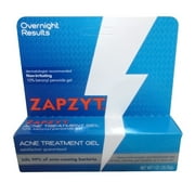 ZAPZYT Acne Treatment Gel Non-Irritating Overnight Results 1 oz Pack of 6
