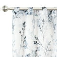thumbnail image 4 of Woven Trends 2-Pack Floral Semi Sheer Floral Curtains for Living Room and Bedroom, Shabby Chic Botanical Light Filtering Curtains, Set of 2, 52" W x 84" L, Light Blue, 4 of 4