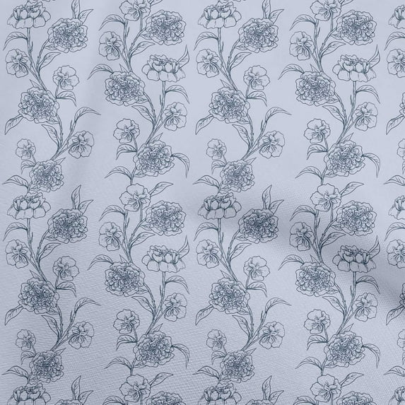 oneOone Viscose Jersey Light Purple Fabric Asian Floral Sewing Fabric By The Yard Printed Diy Clothing Sewing Supplies 60 Inch Wide