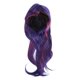 thumbnail image 2 of Women Long Straight Wig Blue Purple Highlight Color Hair Bangs Simulation False Hair Wigs for Cosplay, 2 of 5