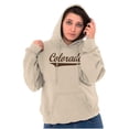 thumbnail image 4 of Colorado CO Classic Athletic Script Hoodie Sweatshirt Women Men Brisco Brands L, 4 of 6