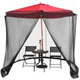 thumbnail image 1 of Gymax Moustiquaire de Table 9/10 Pi pour Parasol, Couverture Moustiquaire Anti-Moustiques, Moustiquaire pour Terrasse Extérieure, 1 of 9
