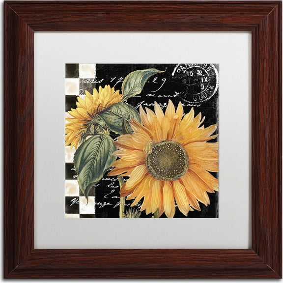 Trademark Fine Art "Late Summer II" Canvas Art by Color Bakery, White Matte, Wood Frame