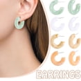 thumbnail image 2 of Colorful Resin Geometric Stud Earrings Party Party DecorationThe Best Gift for A Loved One, 2 of 9