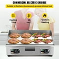 thumbnail image 2 of BENTISM Electric Countertop Flat Top Griddle, 26" Teppanyaki Grill, 3200W Commercial Electric Griddle, Stainless Steel Electric Countertop Griddle with Drip Hole, 50-300℃ Countertop Griddle, 2 of 9