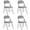 Gray - 4 PCS, variant on Ktaxon Folding Chairs Foldable Event Chairs with Super Soft Cushion, Ultra Thick Padded Chairs for Home, Office and Party Set of 4, White