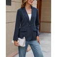 thumbnail image 5 of Women's Loose Corduroy Blazer Dressy Casual Fall Winter Versatile Outerwear, 5 of 6
