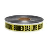 Swanson Tool Co DETY21005 2 inch x 1000 Foot 5 Mil DETECTABLE Safety Tape"Caution Buried Gas Line Below" Yellow/Black Print Detectable 2-Inch