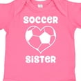 thumbnail image 4 of Inktastic Heart Soccer Sister Girls Baby Bodysuit, 4 of 5