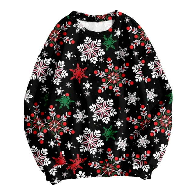 WILLBEST Sweat à Capuche Essentiel pour Femmes, Joyeux Noël, Col Rond, Coupe Ajustée, Pull Décontracté à Manches Longues, Blouse Ample, Sweat à Capuche Planète Cassé